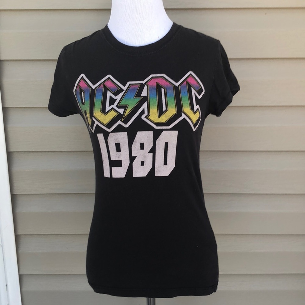 Rockware AC/DC women’s black tee shirt  $5/25